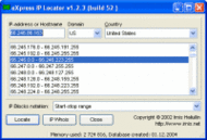 eXpress IP Locator screenshot